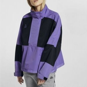 Nike WOMEN'S ACG Half-Zip Anorak Atomic Violet Black